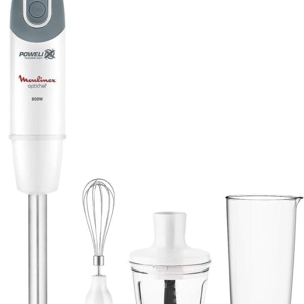 Moulinex Hand Blender, Optichef with Whisk, Beaker and Chopper, DD643127
