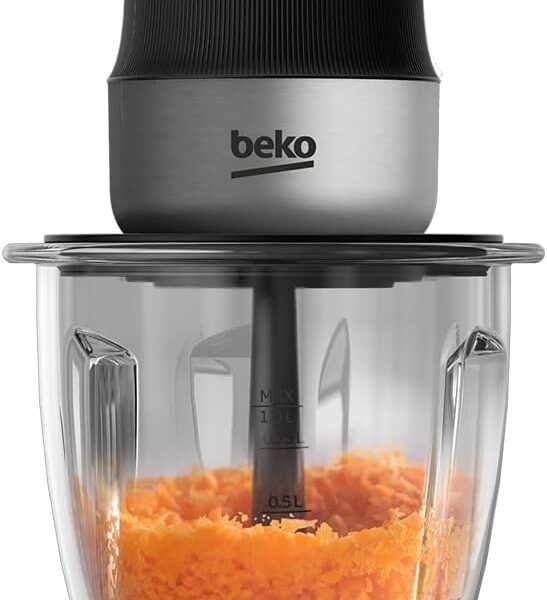 Beko  CHG 81442 BX Food Chopper, 400 W Motor, 1000 ml Glass Bowl, Inox Housing, 2 speed settings, Stainless steel 2 blades​