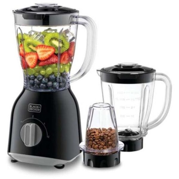 Blender With 2 x Grinder Mills 1.5 L 400 W BX365-B5 Black