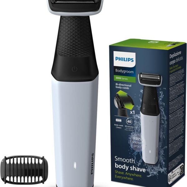 Philips Body Trimmer for Men-Clinically Tested for Sensitive SkinI Patented Pearl Tip & Hypo allergenic foilI Skin Safe GroomingI Trim or Shave Basis Your StyleI ShowerproofI3 Year Warranty-BG3007/01