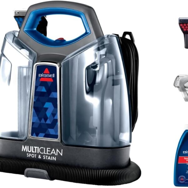 BISSELL | Multiclean Spot & Stain Portable Carpet Cleaner (47202), Permanently Removes Tough Stains, Easy To Use on Multi Surfaces: Sofa, Car And Upholstery-2 years manufacturing warranty