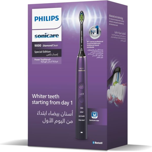 Philips Sonicare Toothbrush 9000 Series HX9911/95 Purple, Certified UAE 3 Pin