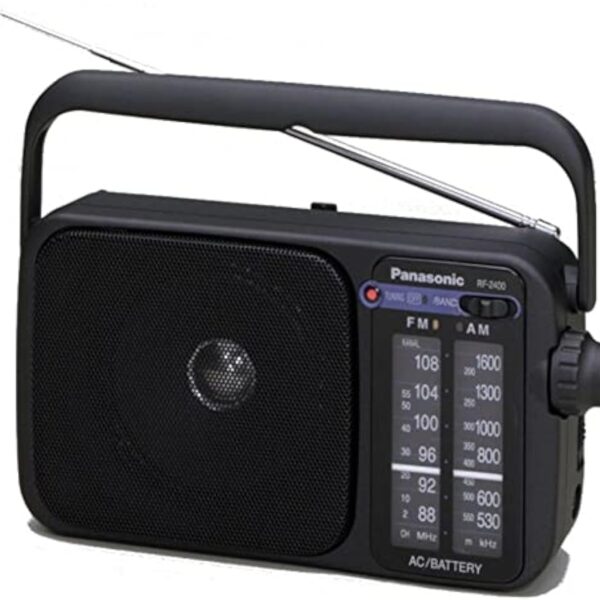 Panasonic Rf-2400D Panasonic Rf-2400D Portable Radio Am/Fm 2Band Receiver Black - Black (Pack Of1)