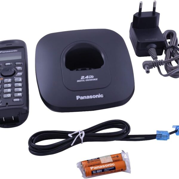 Panasonic KXTG3611 Digital 2.4 GHz Ranged Cordless Phone (Black)
