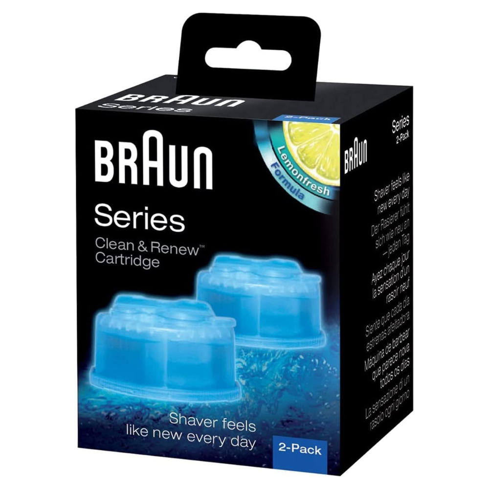 Braun Ccr2 Cleaner Refill Kit Renew Shaver Cleaning Gel, Pack Of 2