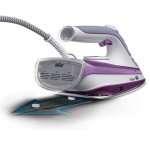 Braun Household TexStyle 5 Pro Steam Iron SI5037VI - Iron with Free glide 3D Ironing Sole, Vertical Steam, 2700 Watt, Violet,