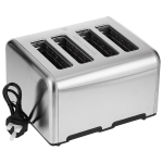 Prestige Stainless Steel. Toaster 4 Slice, Cancel, Reheat And Defrost Functions. PR54904, Silver