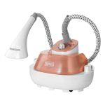 BLACK+DECKER 1785W 2L Upright Garment Steamer 40gm/min Steam Output, With Adjustable Double Poles Rotary Wheels+Multiple Attachments, For Wrinkle Free Sanitized Garments GSTM2050-B5