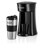 BLACK+DECKER Coffee Machine, 650W, 360Ml Travel Mug, Black - Dct10-B5,