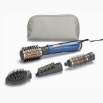 BaByliss Air Styler Pro 1000, 38mm Thermal Brush With 2, 2m Swivel Cord, Rotating 50mm Soft Bristle Brush With 2 Heats Plus A Cool Setting lightweight Design & Salon-quality Results, AS965SDE (Blue)