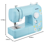 Brother Sewing Machine, JK17B, 17 Stitches, LED Sewing Light, Instructional DVD included