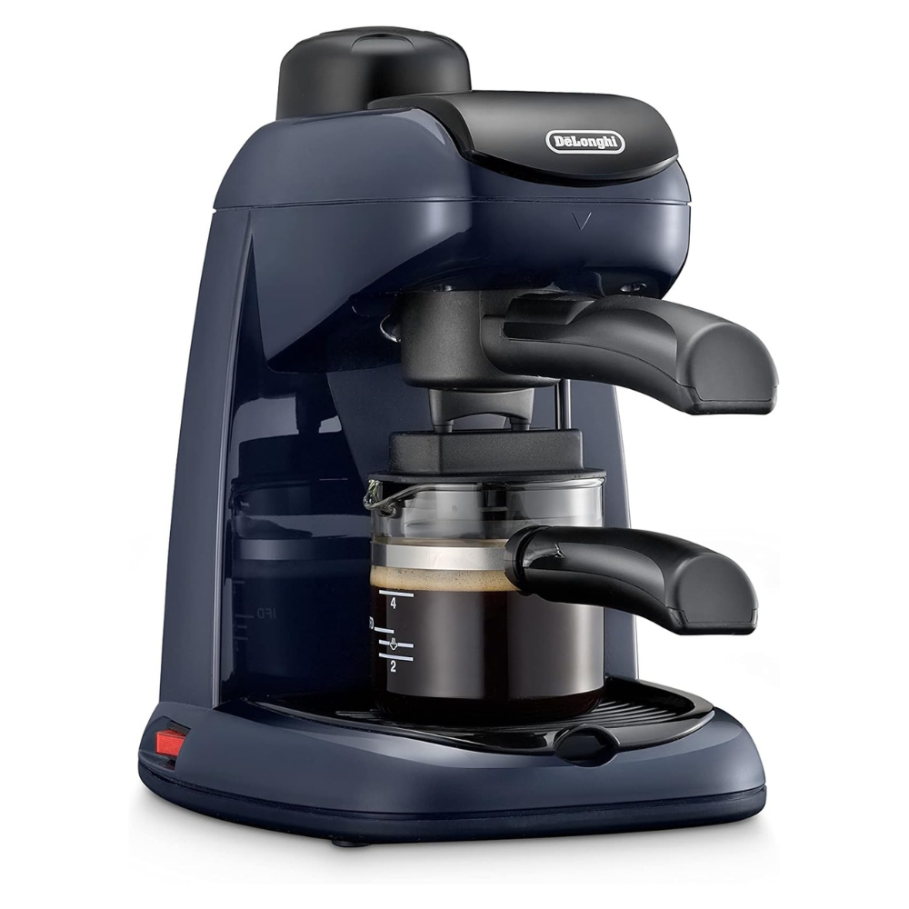 De'Longhi Automatic Coffee Machine, Barista Pump Espresso and Cappuccino Maker, Ground Coffee and ESE Pods can be used, Built in Milk Frother for Latte Macchiato and more, EC5