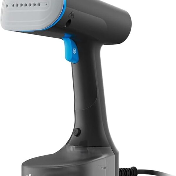 Braun QuickStyle 5, Garment Steamer, Dual Heated FreeGlide 3D Technology, Handheld Garment Steamer with FastHeating 45 Sec, Vertical Ironing, Capacity 150 ml, Cord 2.5m, 1200 Watts - GS 5031 BL - Blue
