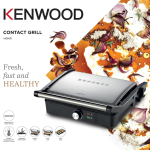 KENWOOD Grill Contact Health Grill HGM31.000SI Black/Silver 2000W