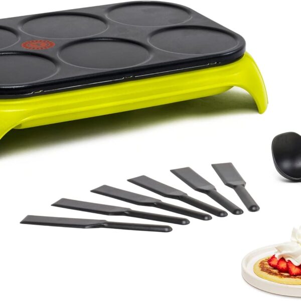 Tefal PY559312 Crep'Party Colormania, Crepes and Pancakes Cooker, Cactus Green