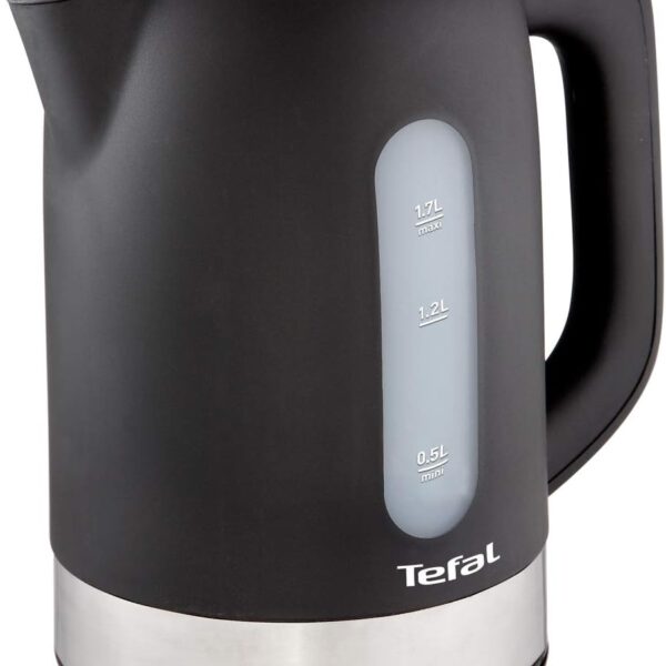 Tefal Equinox 1.7 Litre Kettle With Removable Anti-Scale Filter, 2400 Watts, Black, Plastic, K0330827"Min 1 year manufacturer warranty"