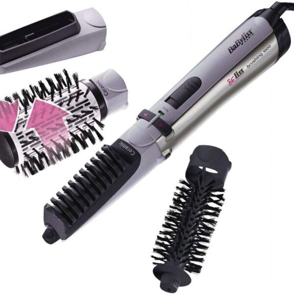 Babyliss 2735 E Hair Styler Rotating Brush with 4 attachments and bag 1000 watt Ionic