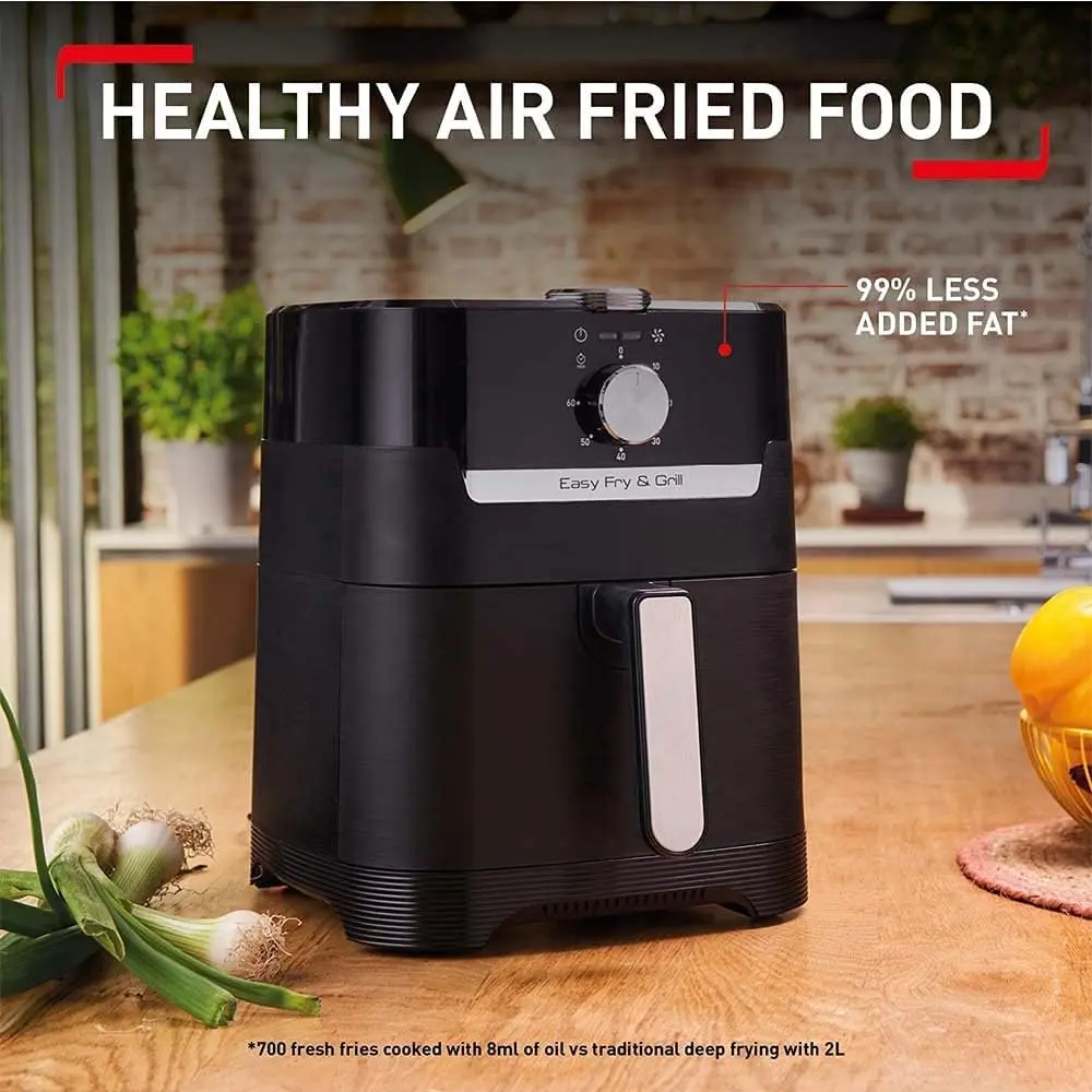 Tefal Easy Fry & Grill 2-in-1 Air Fryer + Grill Black EY501827 - Gobachi