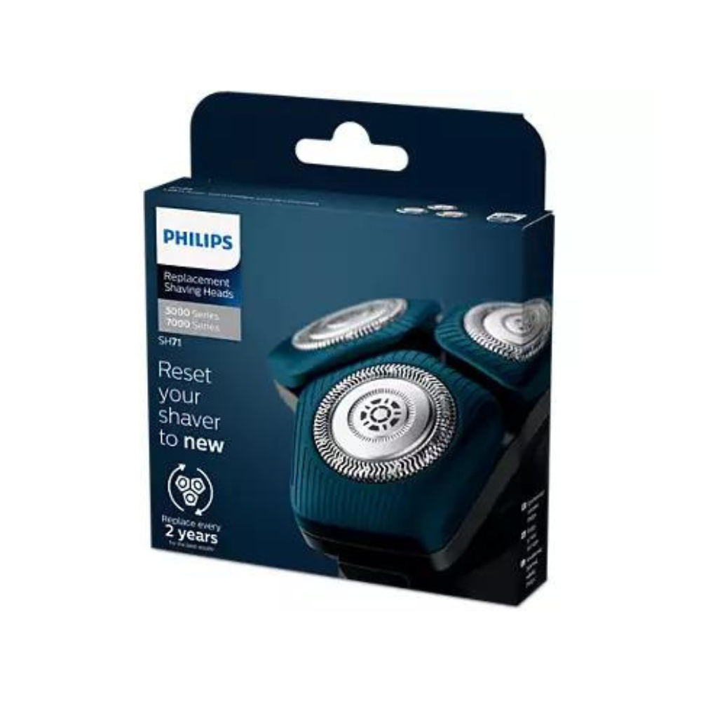 Philips Replacement Shaving Heads for Norelco Shaver Series 7000 and Angular-Shaped Series 5000 SH71/51