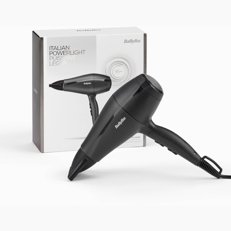BaByliss Italian-made Hairdryer| 2000w Performance With High Torque Motor | Adjustable Speed Settings & Lightweight & Portable | Professional-grade Results With Italian Made Quality| 5910SDE(Black)