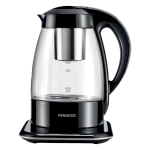 Kenwood 3-In-1 Automatic Tea Maker + Electric Glass Kettle + Drip Coffee Maker 1.2L For Home And Office Tmg70.000Cl Black/Clear