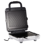 KENWOOD 4 Slots 2-in-1 Sandwich Maker & Grill (180° Open Flat for Using as a Griddle) with 2 Sets of Non Stick Multifunctional Plates for Grilling and Toasted Sandwiches SMP94.A0WH White