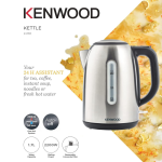 KENWOOD Stainless Steel Kettle 1.7L Cordless Electric Kettle 2200W with Auto Shut-Off & Removable Mesh Filter ZJM01.A0BK Silver/Black