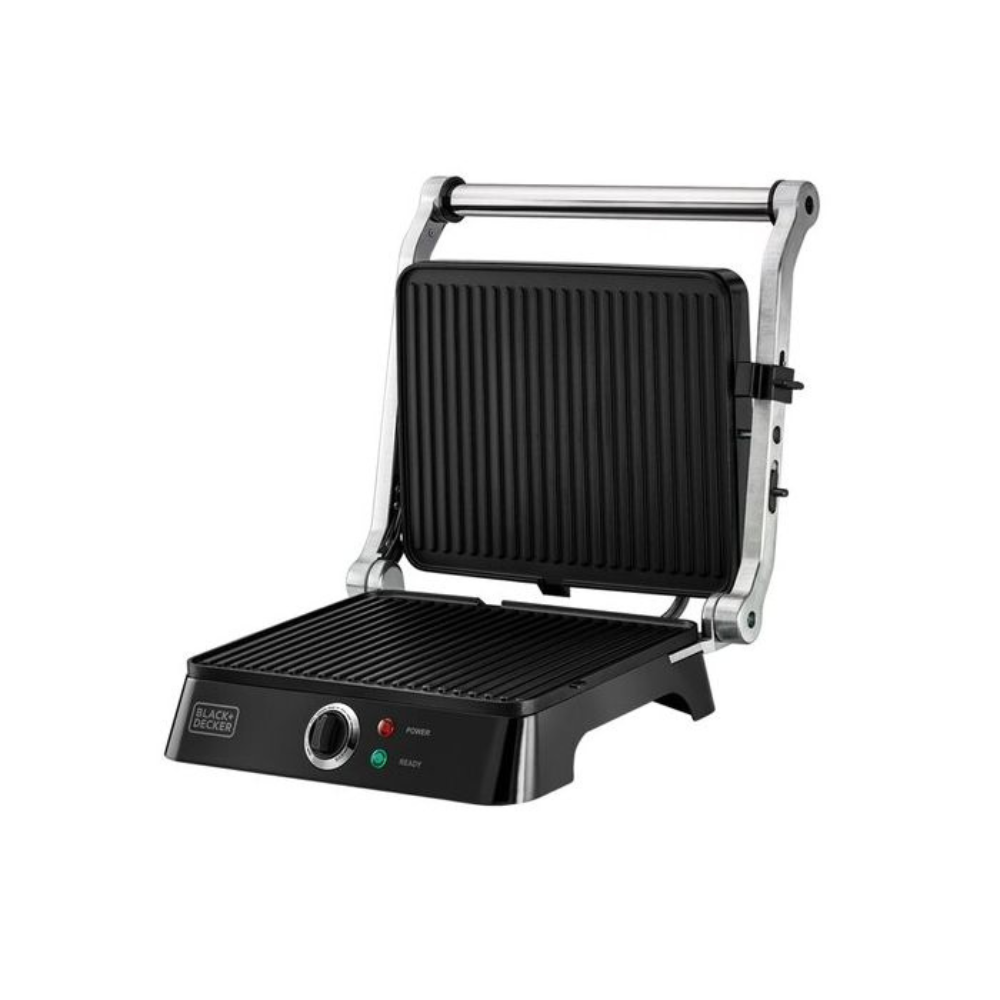 Black+Decker 1400W Contact Grill With Full Flat Grill For Barbecue ...