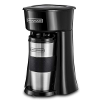 BLACK+DECKER Coffee Machine, 650W, 360Ml Travel Mug, Black - Dct10-B5,