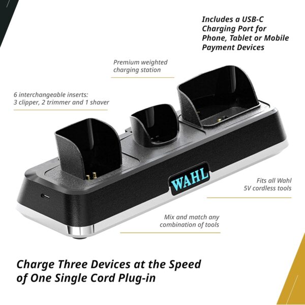 Wahl Professional Power Station for Barbers and Stylists, High-Performance Multi-Tool Charging Station