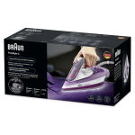 Braun Household TexStyle 5 Pro Steam Iron SI5037VI - Iron with Free glide 3D Ironing Sole, Vertical Steam, 2700 Watt, Violet,