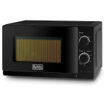 BLACK+DECKER 20l 700w microwave black, multiple timer options, 5 power levels with weight/time, defrost function, cooking end signal for cooking/heating/defrost function mz2020p-b5