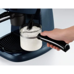 De'Longhi Automatic Coffee Machine, Barista Pump Espresso and Cappuccino Maker, Ground Coffee and ESE Pods can be used, Built in Milk Frother for Latte Macchiato and more, EC5