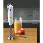 Braun Household Braun Multi Quick 1 Hand Blender, 450 W, 1 Speed, Light-weight, BPA Free, Dishwasher, Metal Shaft - MQ 10.001 M