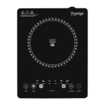 Prestige Infrared Single Cooktop, 2000 Watts, 8 Digital Temp Control, Black Crystal Plate, 220-240V, 50-60Hz, Touch Control. -Pr7505