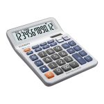 Casio DC-12M Practical Desk Top/Compact Desk Type Calculator, 0.2 kilograms