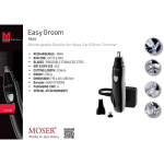 Moser 9865-1901, Easy Groom Rechargeable Detailer For Nose, Ear And Brow Trimming