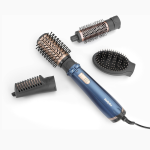 BaByliss Air Styler Pro 1000, 38mm Thermal Brush With 2, 2m Swivel Cord, Rotating 50mm Soft Bristle Brush With 2 Heats Plus A Cool Setting lightweight Design & Salon-quality Results, AS965SDE (Blue)