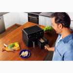 Beko Air Fryer FRL 5388B 8.5Litre Capacity (4.25 + 4.25), 2400W, Wide Touch Screen, 9 Functions Including Defrost, Reheat, Dehydrate, Air Broil, Bake, Roast, Rotisserie, Grill.