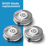 Philips Replacement Heads For Series 5000 Shavers, Sh50