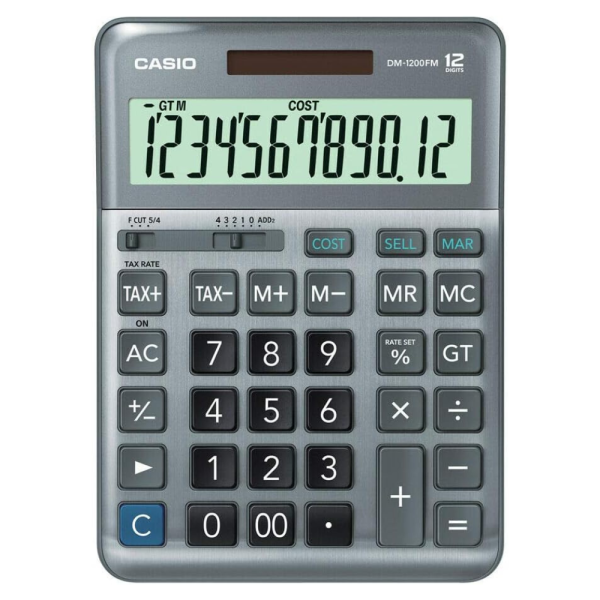 Casio DM-1200FM Desktop Electronic Calculators