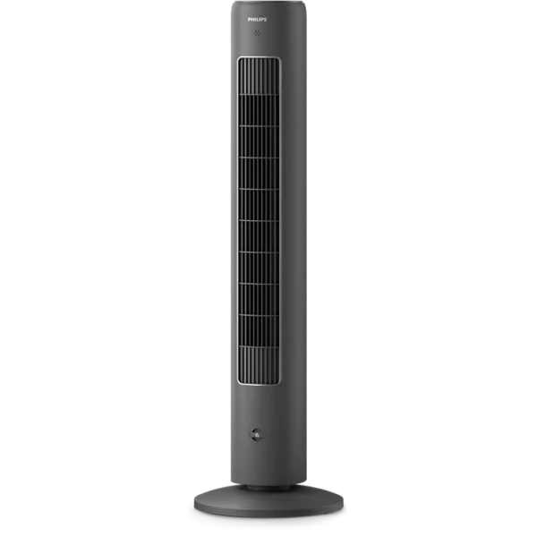 Philips Tower Fan 5000 Series - 40W, 3 Speeds, Sleep Mode, Armotherapy Diffuser, Remote Controller, Child Lock, Slim Design, Dark Grey - CX5535/11