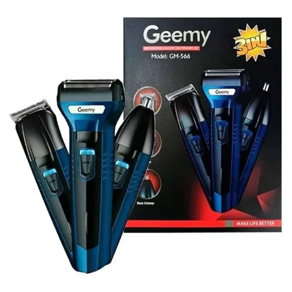 Geemy Rechargeable Shaver and Trimmer Set GM-566