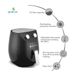 Gratus 3.5L Air Fryer 1500W Model-GR-A350DTTB